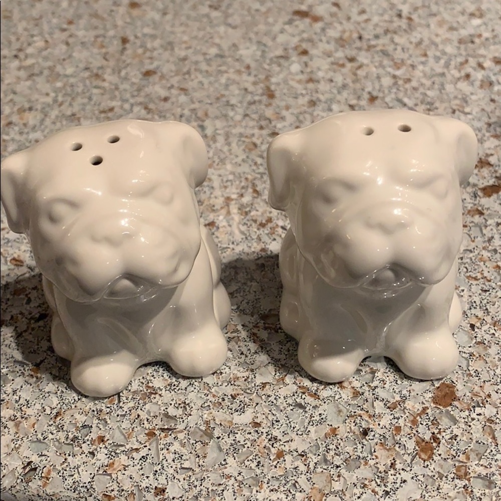 English Bulldog Salt and Pepper Shakers